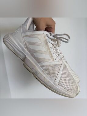 Adidas White Bounce Tennis Shoes Sneakers 7